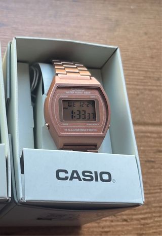 Reloj Casio Oro Rosado Digital