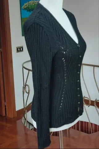 Cardigan donna nero taglia M