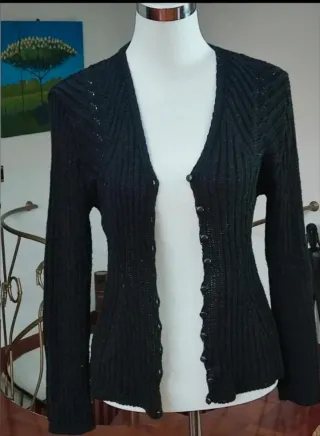 Cardigan donna nero taglia M