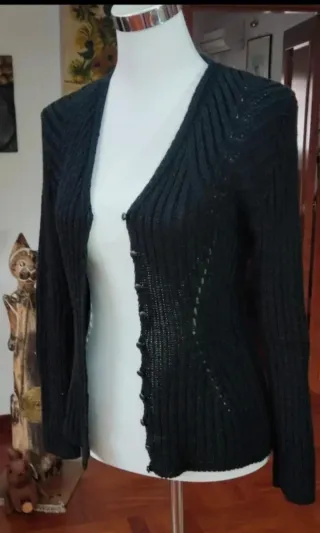 Cardigan donna nero taglia M