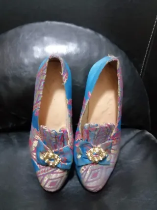 Traje Fallera Corpiños Zapatos Tela