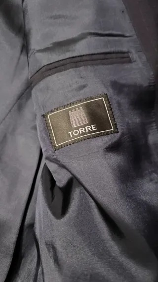Traje Lana TORRE Talla 58 Azul