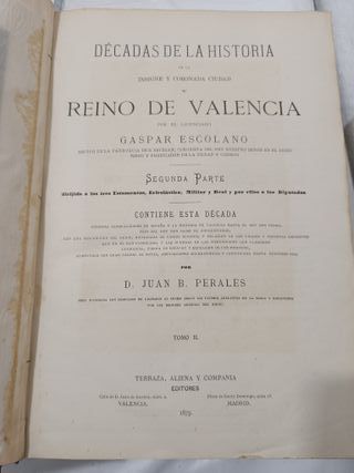 3 Tomos Antiguos Historia de Valencia (1878)