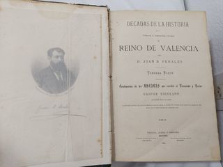 3 Tomos Antiguos Historia de Valencia (1878)