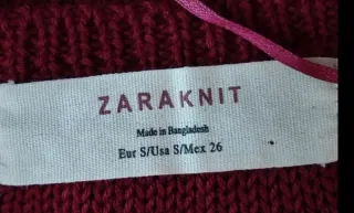 Maglione donna rosso con trecce