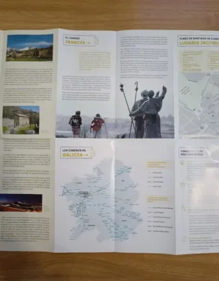 Mapa del Camino de Santiago francés