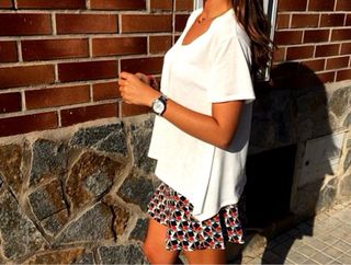 Falda Estampada Zara