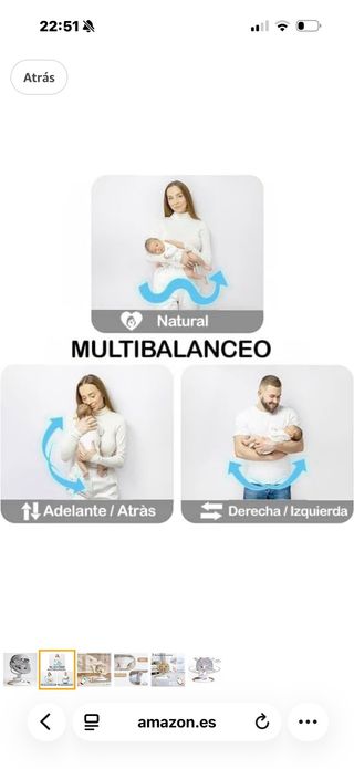 Hamaca bebé / Silla mecedora nueva