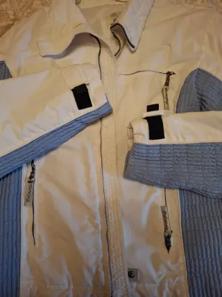 Anorak nieve blanco y azul