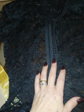 Vestitino donna pizzo e velluto