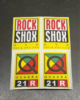 Adesivos Vinil Rock Shox Quadra 21R