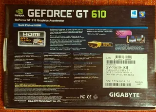 Gigabyte GT 610 1024MB DDR3 Tarjeta Gráfica
