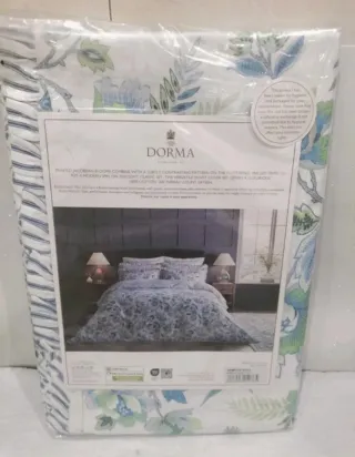 Funda Nórdica Floral Azul y Verde