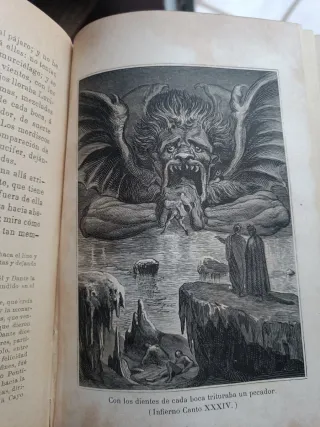 Libro Antiguo "La Divina Comedia" (Año 1905)