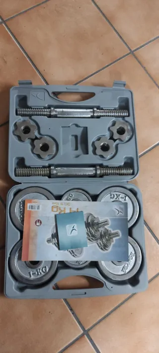 Juego Mancuernas Maletín Pesas Gimnasio