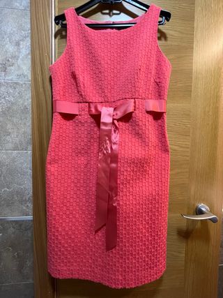 Vestido color coral El Corte Inglés marca ANTEA