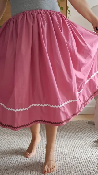 Falda 74cm, casera, aldeana, serrana, regional