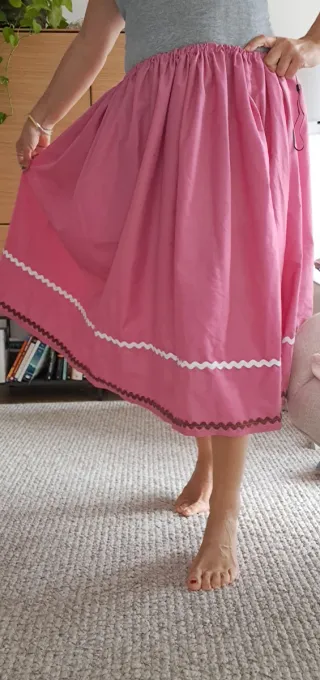 Falda 74cm, casera, aldeana, serrana, regional