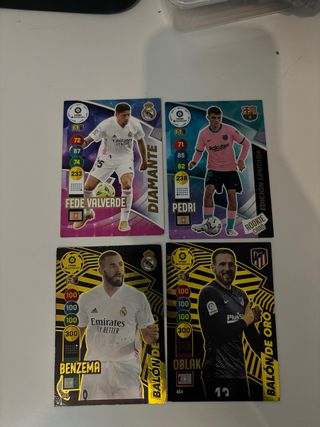Cartas Panini LaLiga 2022 - Fede Valverde, Pedri,