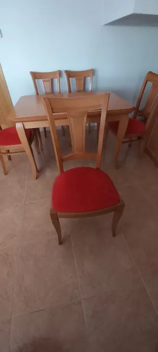 Mesa y 6 sillas de comedor