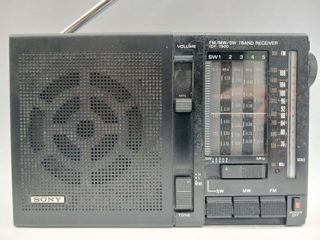 Sony ICF-7600 Radio Multibanda 9 Bandas Vintage