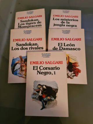 Lote de libros de Emilio Salggari, piratas!!!