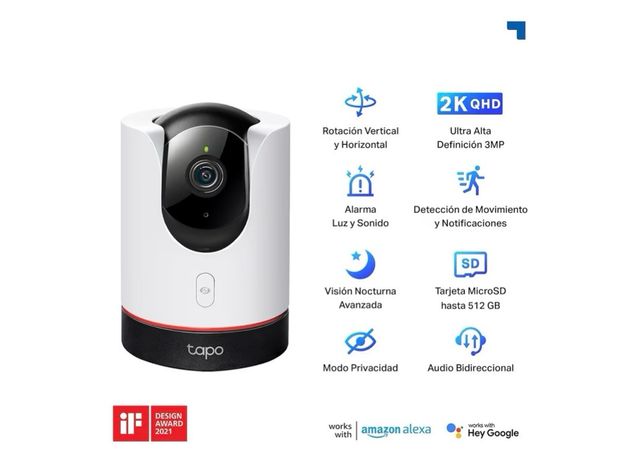 Cámara Seguridad TP-Link Tapo C225 2K Wi-Fi 6