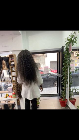 Peluca Pelo Indio Rizado 70cm 300g