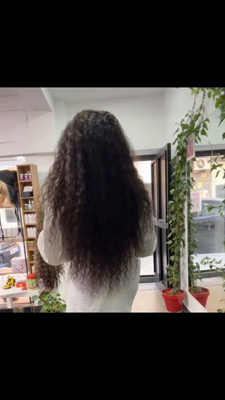 Peluca Pelo Indio Rizado 70cm 300g