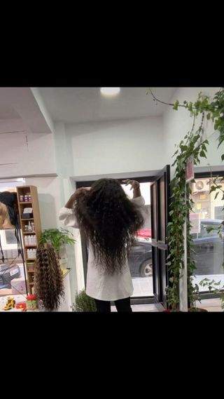 Peluca Pelo Indio Rizado 70cm 300g