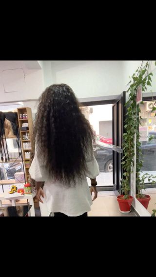 Peluca Pelo Indio Rizado 70cm 300g