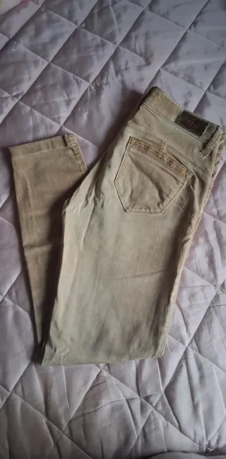 Calças de ganga Salsa bege