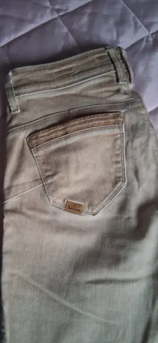 Calças de ganga Salsa bege