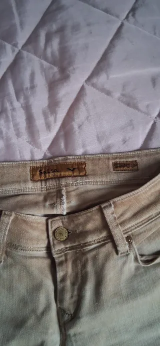 Calças de ganga Salsa bege