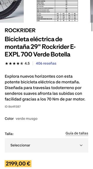 Bicicleta Eléctrica Montaña