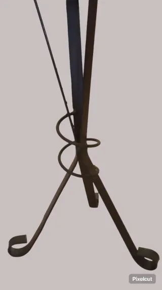 Jarrón Cobre Soporte Hierro