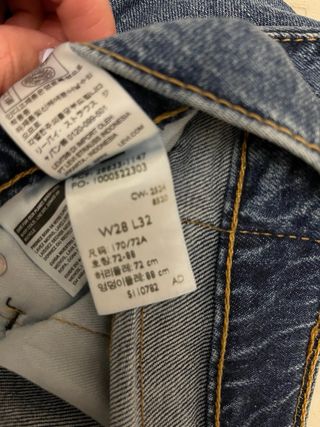 Pantalones Levi's 512 Mujer Talla 28x32 60los 2