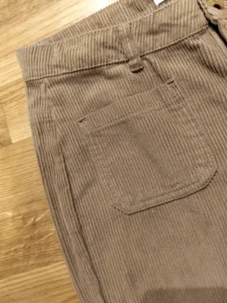 Pantalón pana marrón chica T.15-16