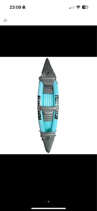 Kayak Eishai inflable 2 personas + remos