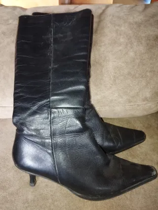 Botas altas de mujer negras