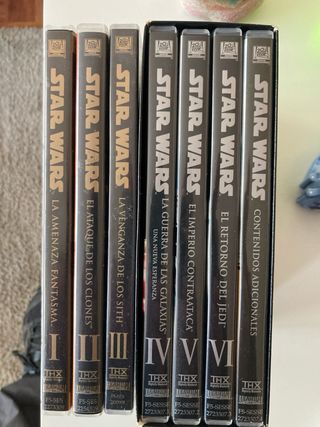 Pack las 6 peliculas en dvd de Stars Wars