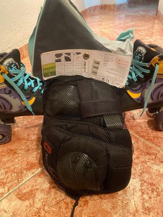 Patines KF Roller Disco + protecciones, talla 38