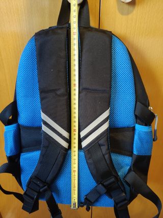 Mochila Escolar Fanspack Azul y Negra