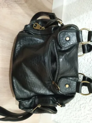 Bolso de mano bandolera negro
