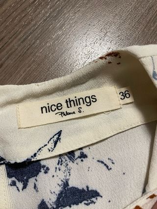 Vestido túnica Nice Things estampado montaña