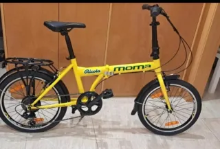 Bicicleta Moma Plegable Amarilla