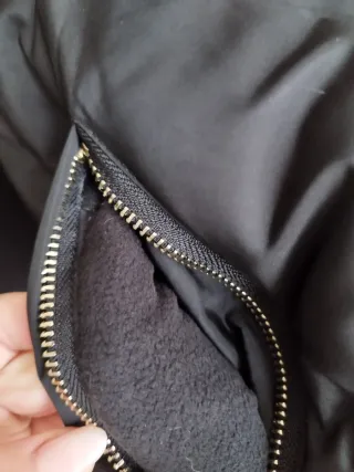 Plumífero Zara Negro Talla M Nuevo