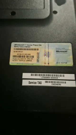 Portátil Sony Plata/Beige