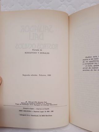 Rostros ocultos. Novela de Salvador Dalí