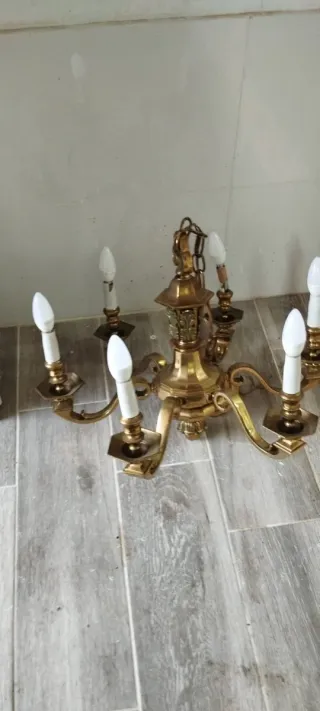 Lámpara de techo de bronce